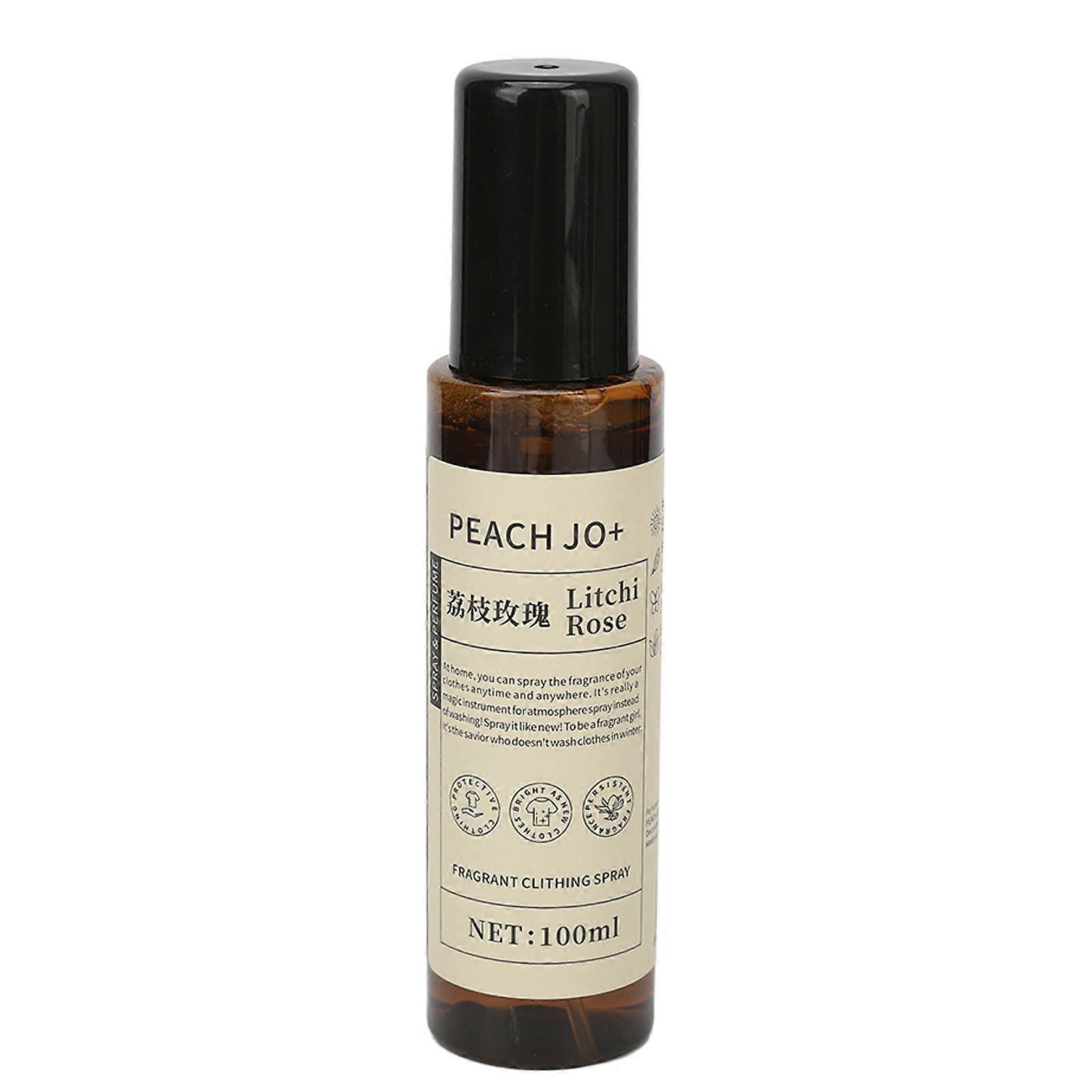 Lychee Rose Scent Fabric Refresher Spray Odor Eliminator Fine Mist Light Fragrance Laundry Scenting Spray 100ml