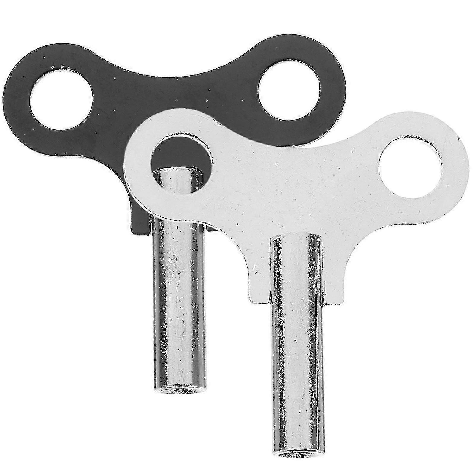 2 Pcs Clock Mechanism Replacement Watch Winding Key Antique Clock Key