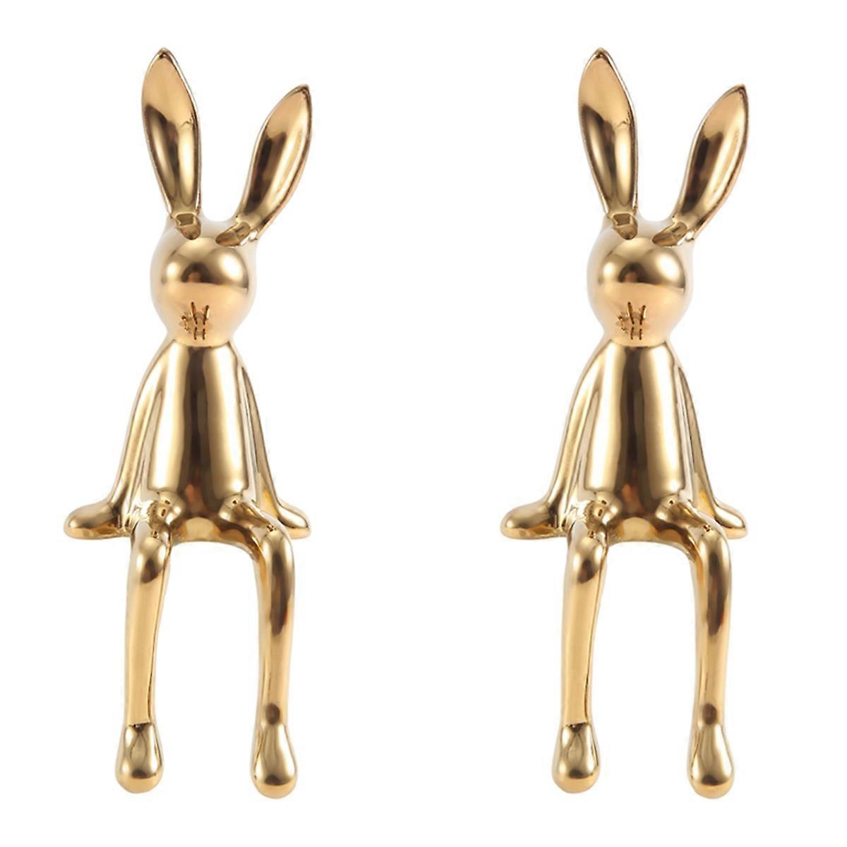  Statues Ceramic Crafts Shiny Modern Nordic Gold