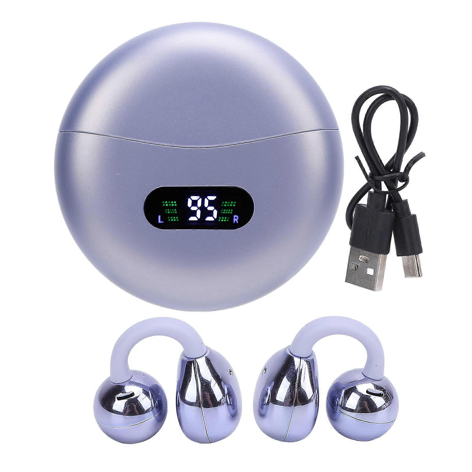 Purple Wireless Translator Earbuds - 144 Languages, Bluetooth 5.49, Noise Cancellation