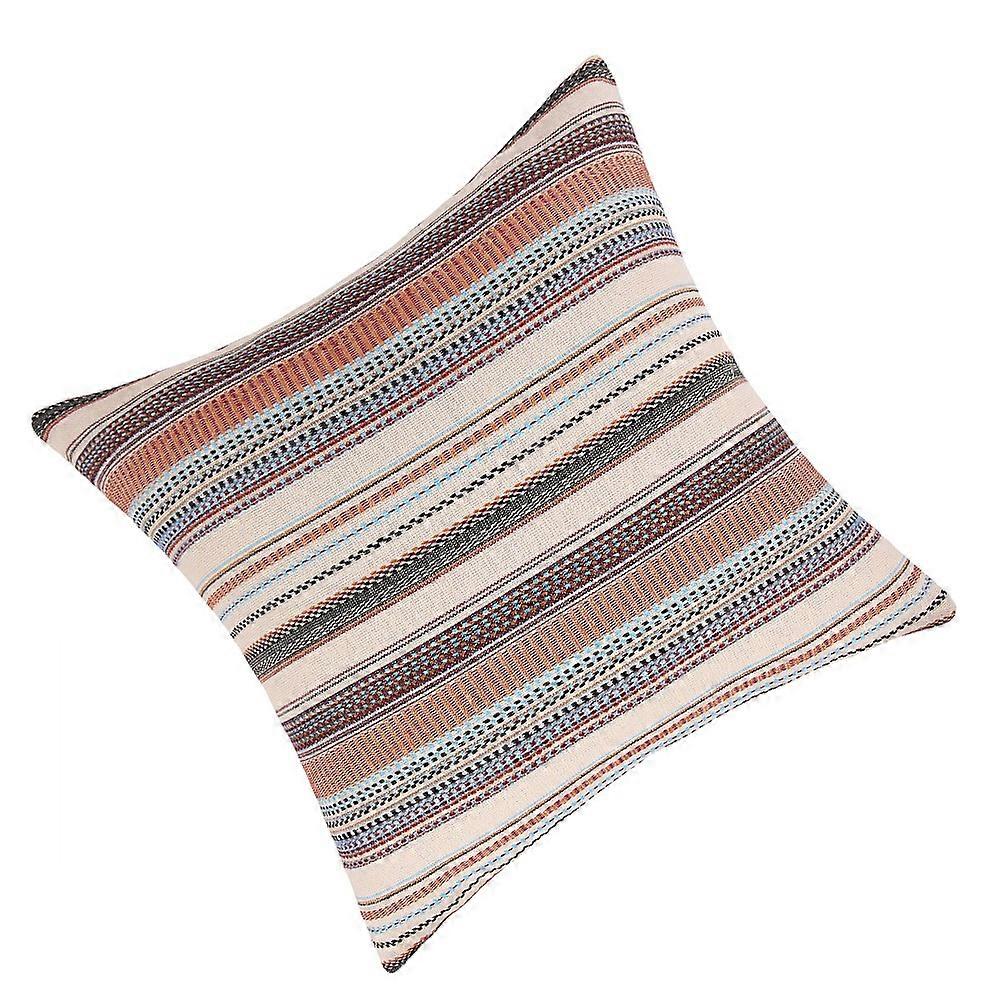 Throw Pillows Covers Decorative Pillowcase for Sofas Ethnic Style Multi-Colored 17.68X17.68 Inch Cotton 1Pack