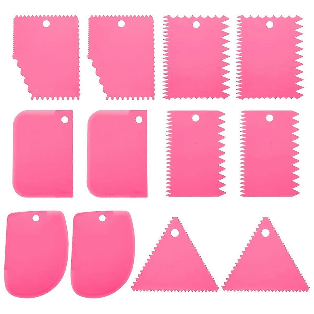 12 Pcs Plastic Clay, 2 Set Pottery Tools Soft Carving Scraper Kit Clay Sculpting Tools for Beginner