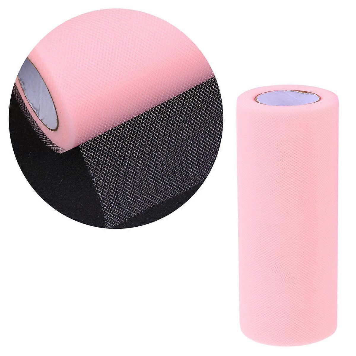 Mesh Roll Tulle Yarn Organza Tulle Fabric Light Decorations Square Style 2286x15.3x0.05cm 1Set