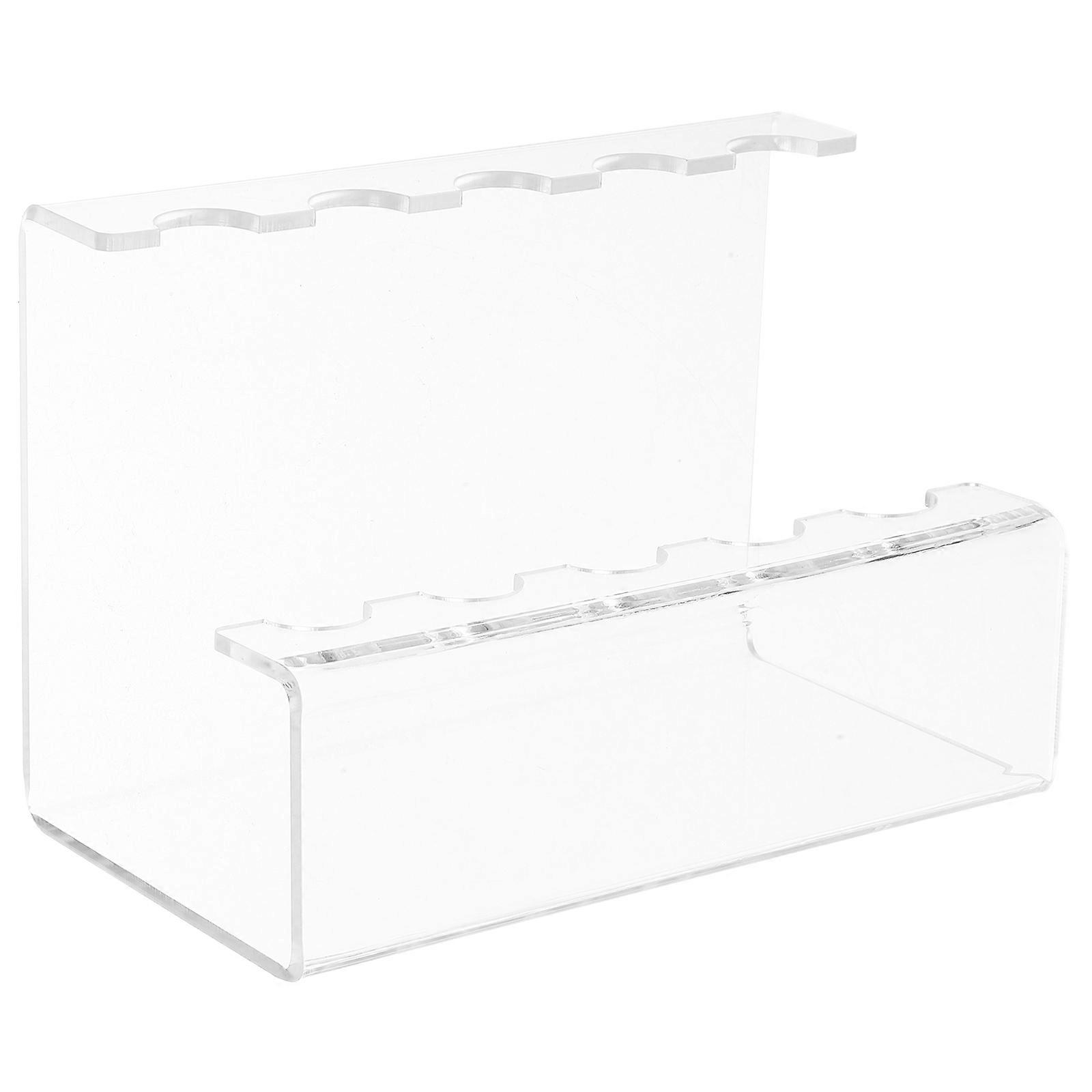 Pen Display Stand Transparent Makeup Pen Storage Stand For Craft Shows 13.80X11.00X6.50CM Compact Slanted Structure 1Set