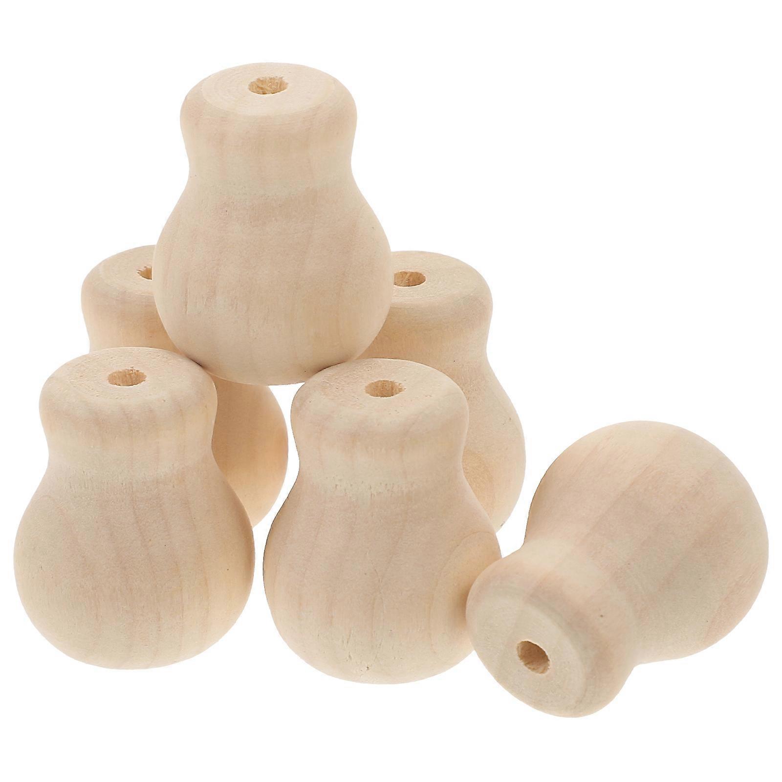 Blind Cord Tassels Knobs Replacement for Blinds Pull Cords Wooden Knob Home Decor 6Pcs