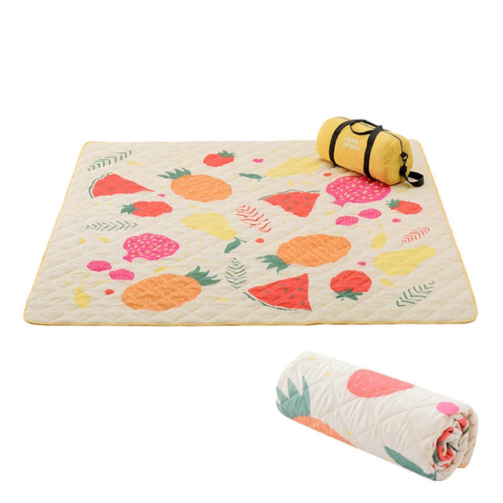 Picnic Blanket Waterproof and Washable 200 x 200 cm Beach and Camping Blanket with Carry Bag for Hiking and Travel