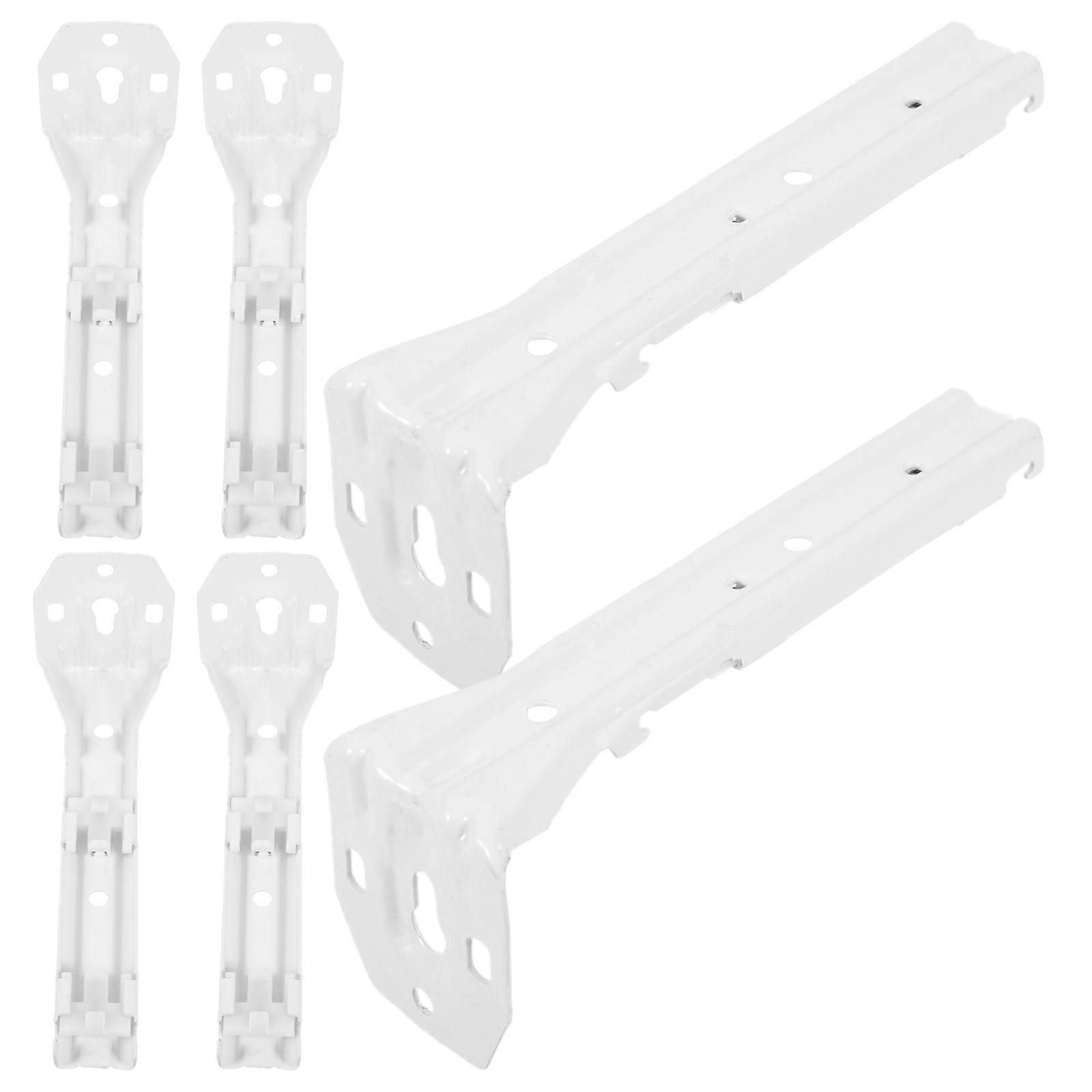 Drapery Track Brackets Curtain Track Install Code Bracket Curtain Tracks 12.8X5X4.7CM Corrosion Resistant 6Set