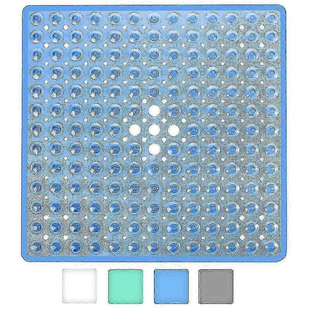 2024 Non-Slip Square Shower Mats - 53 x 53 cm, Anti-Mould with Suction Cup, Safety