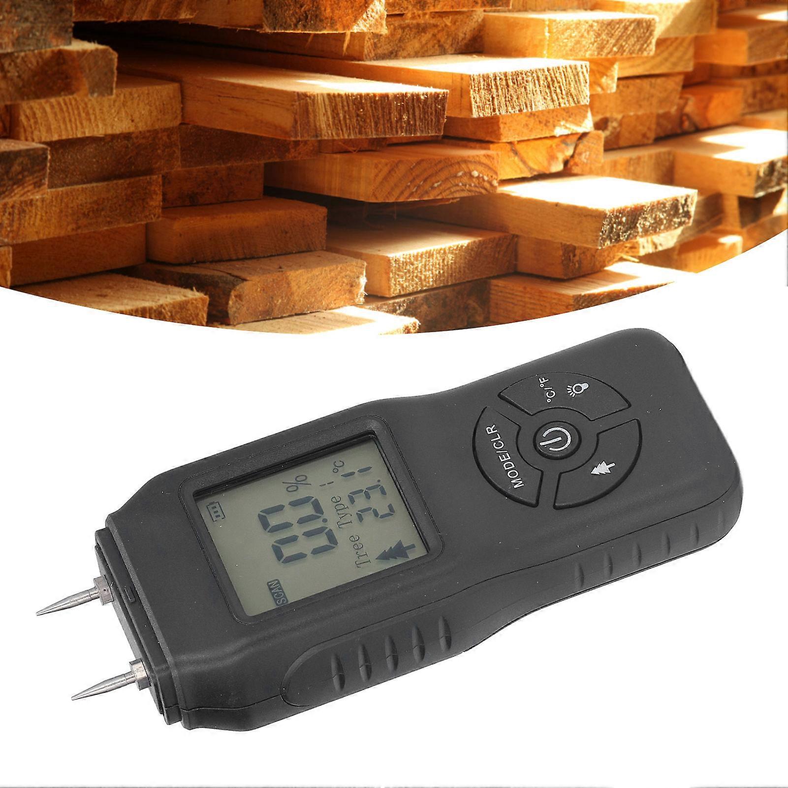 Wood Moisture Meter Large LCD Easy Operation ATC Function Wide Application Stable Accurate Durable Water Leaking Detector