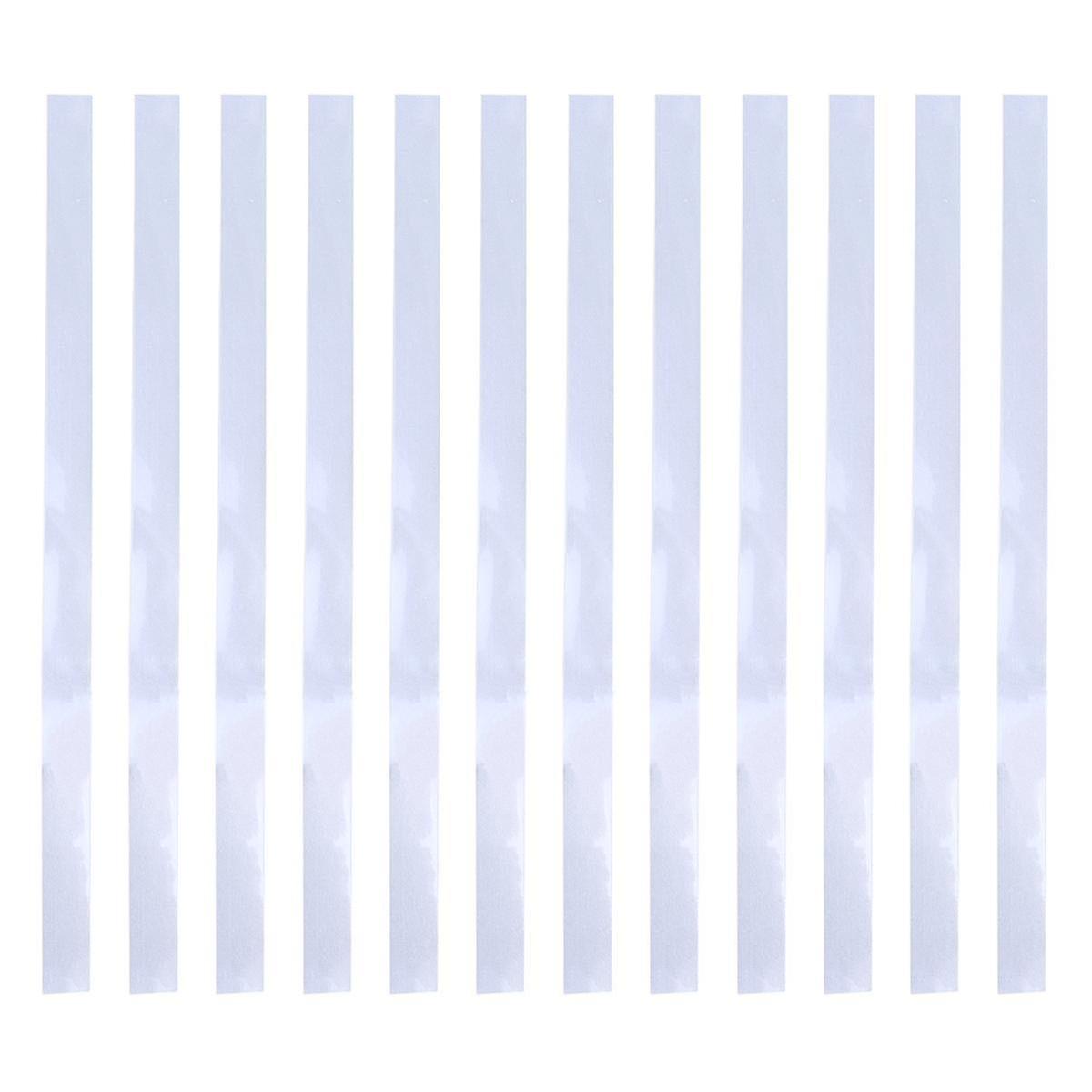 12pcs Reflective Tape Strips for Digital Photo Tachometers Speedometer Reflective Stickers Papers (Silver)