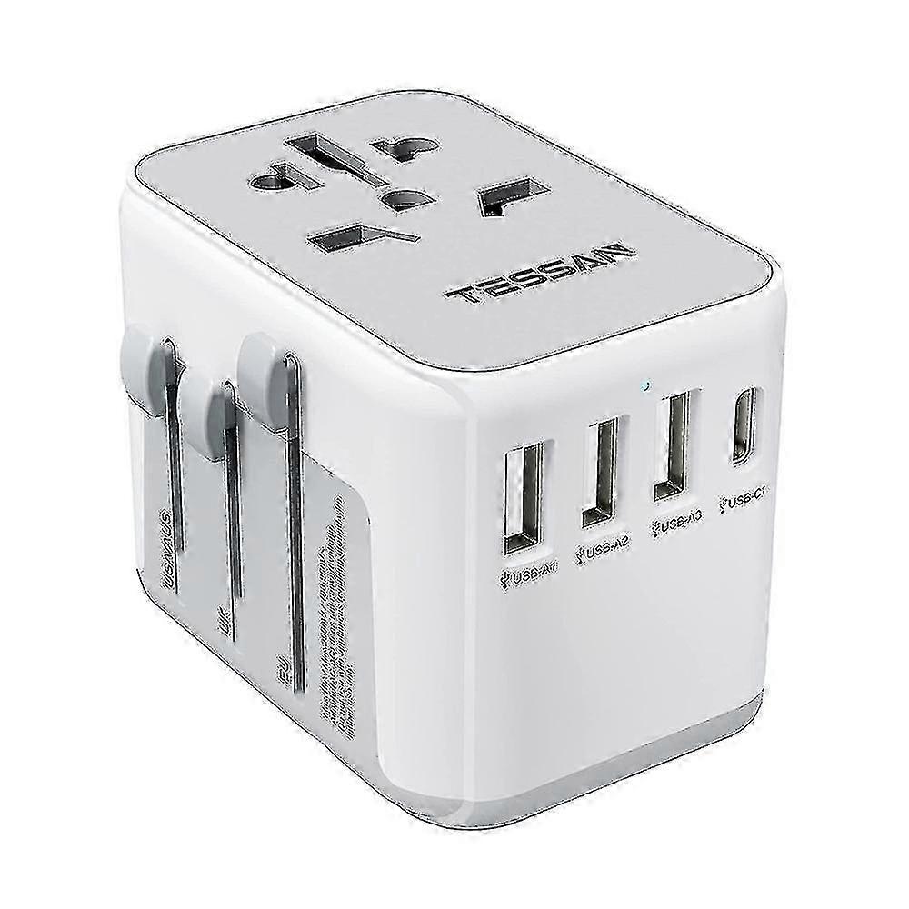 Universal Travel Adapter, International Power Adapter with USB Type C, Worldwide Universal Charger Power