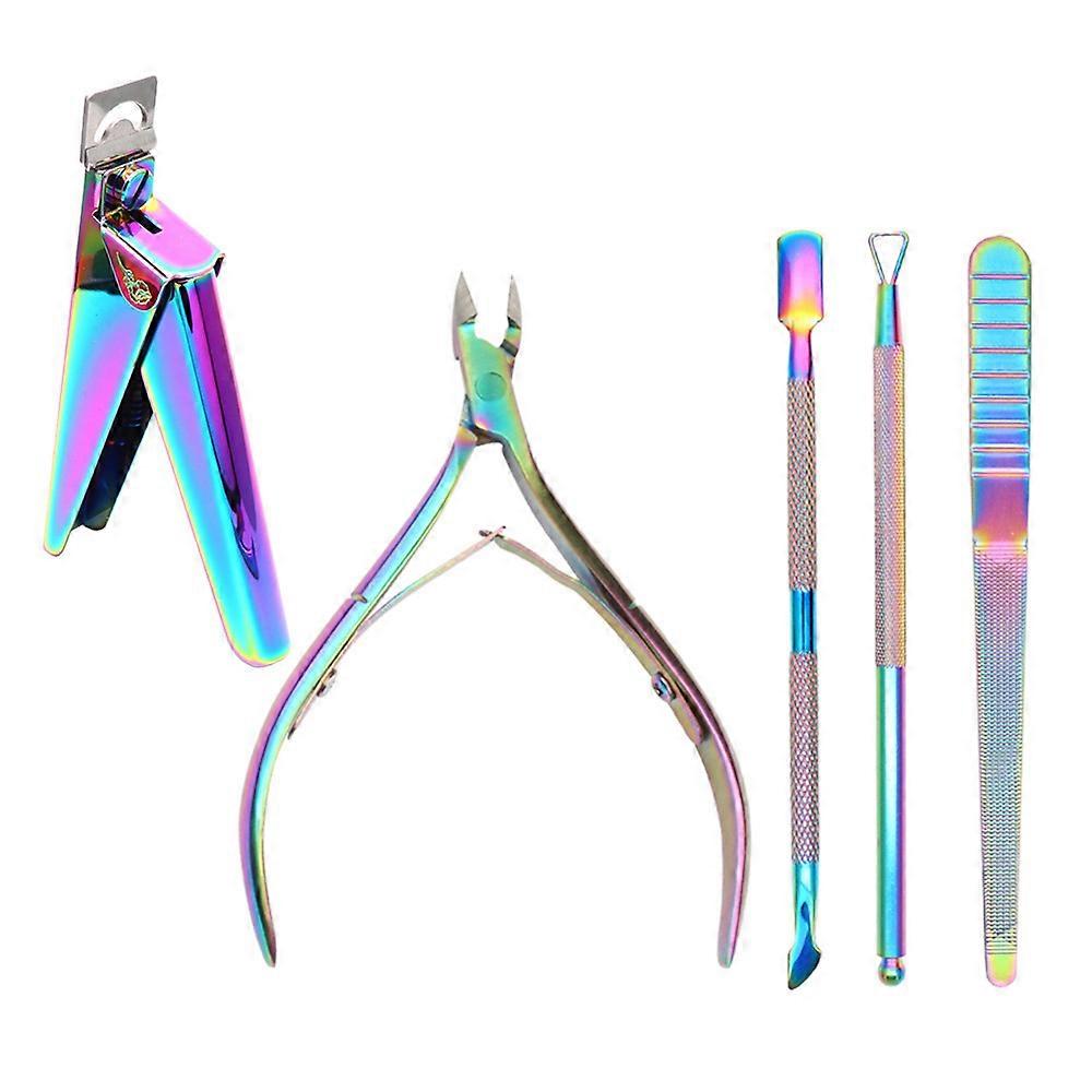 Cuticle Trimmer With Cuticle Pusher,Cuticle Remover Cutter And Scraper,Durable Dead Skin Clipper-Style3