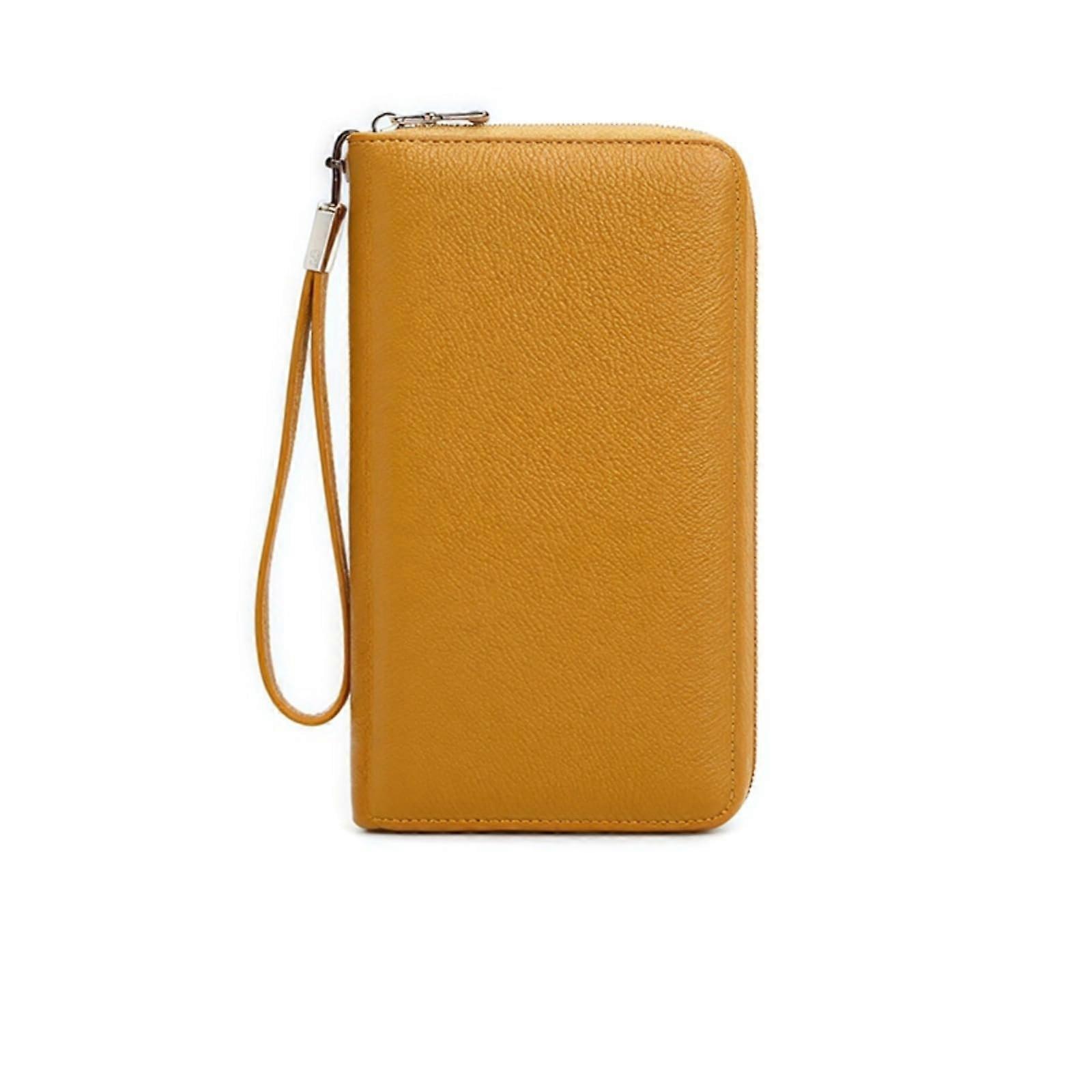 Leather Card Holder for Women, Travel Wallet with Zipper, Full-Grain Leather, Multiple Storage Options, Compact Design
