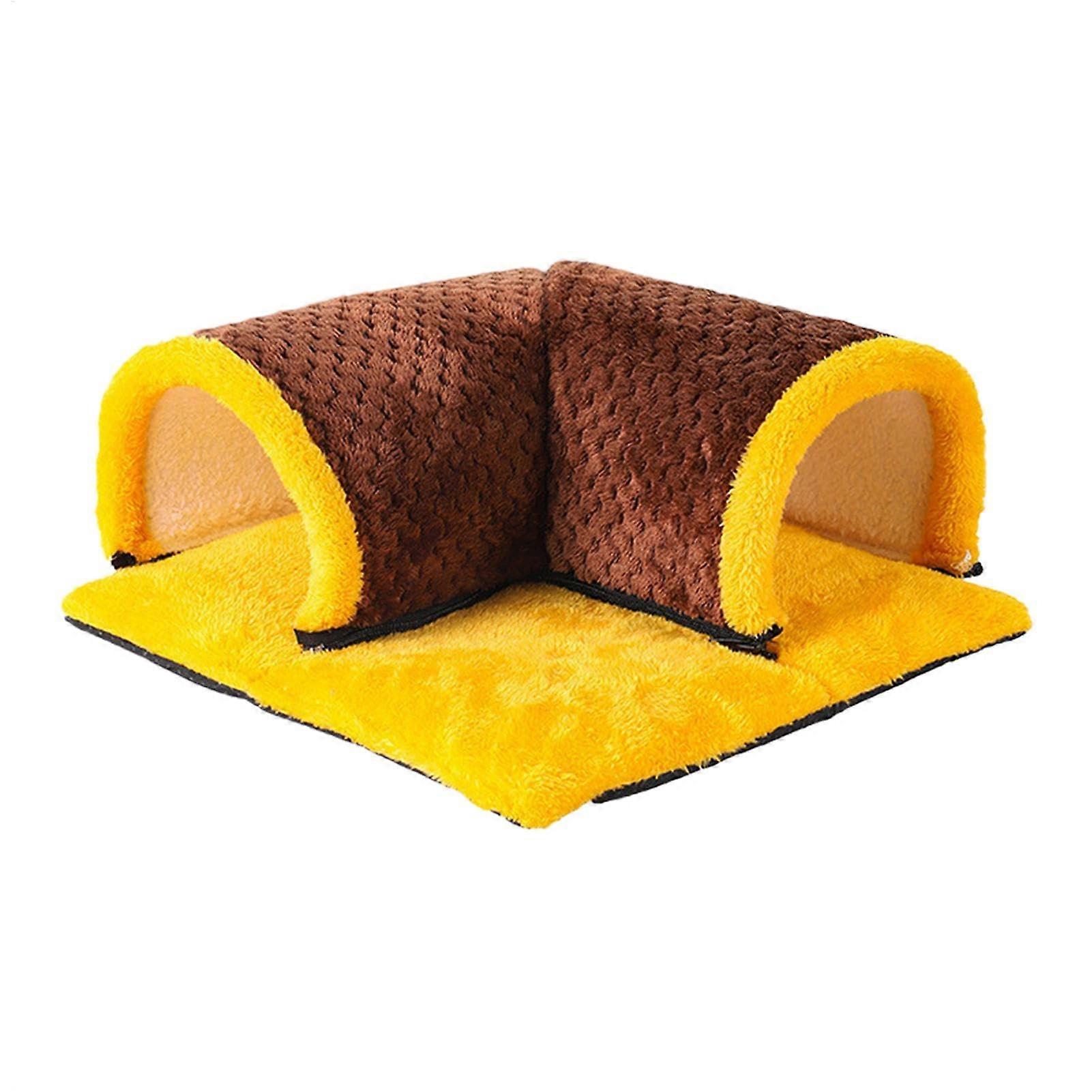 Hamster Tunnel Bed – Small Animal Tube, Rabbit Burrow, Hamster Rabbit Tunnel Bed Small Pet Tunnel Nest, Washable