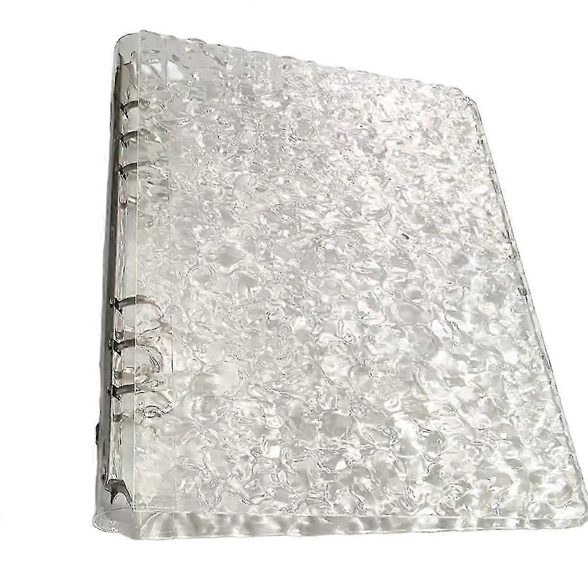 A5 أكريليك شفاف قذيفة فضفاضة ورقة ألبوم الصور ، DIY الموثق القابل للفصل ، 6 فتحات الأكريليك الألبوم الموثق مع 20 صفحة