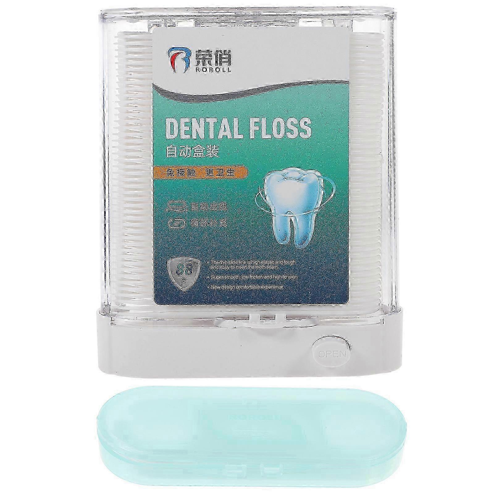 2 Boxes of Portable Floss Picks Automatic Floss Dispensers Disposable Teeth Flosses