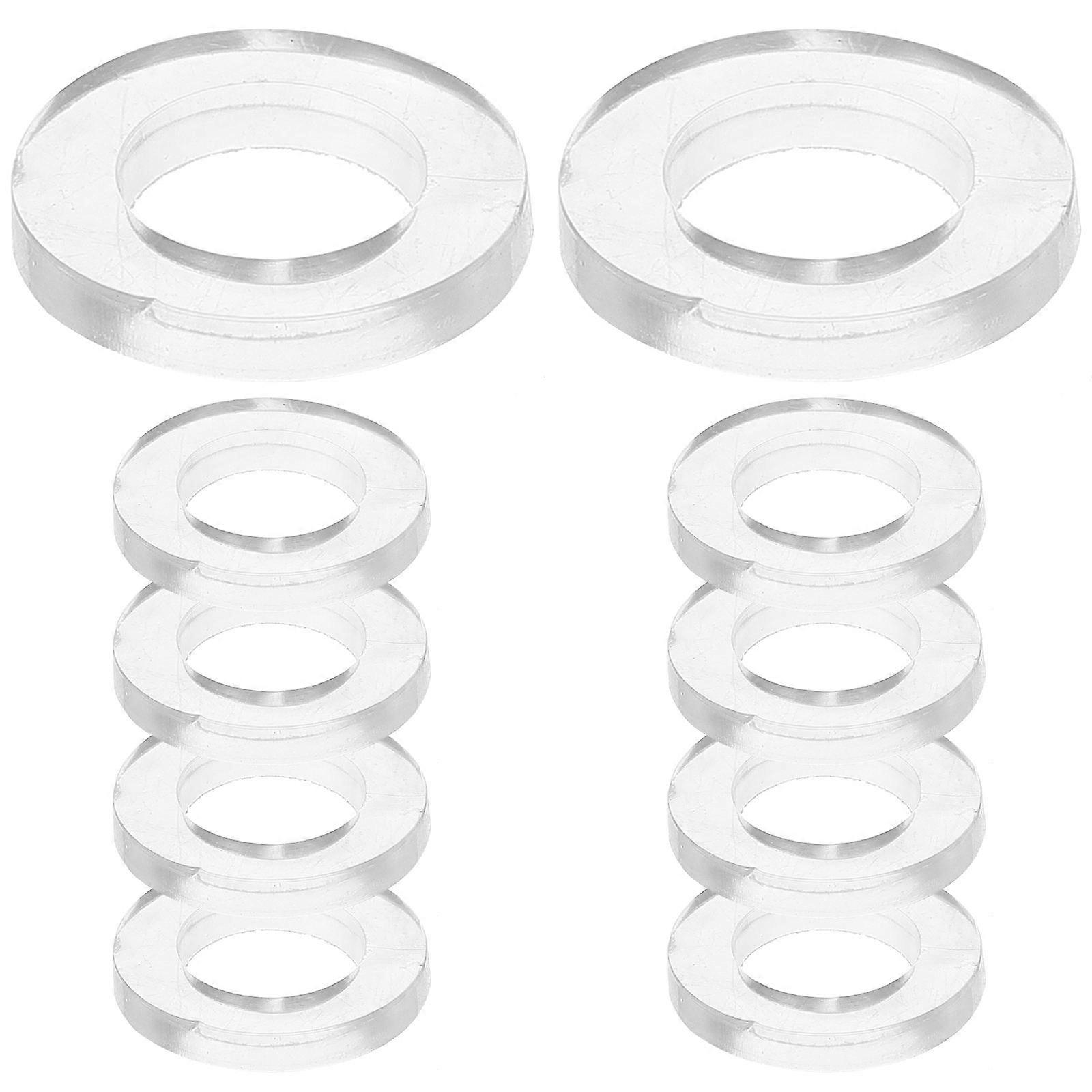 Shower Hose Rubber Washers Sealing Gaskets Bathroom Installation Round Shape 10Pcs