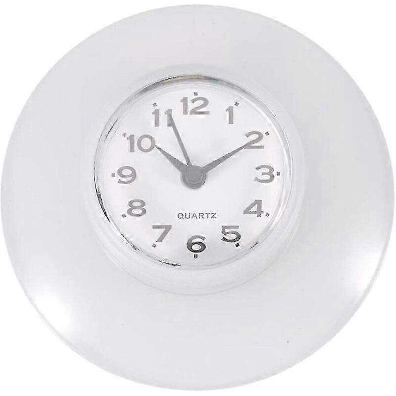 Mini Waterproof Suction Wall Clock for Bathroom and Kitchen Decor