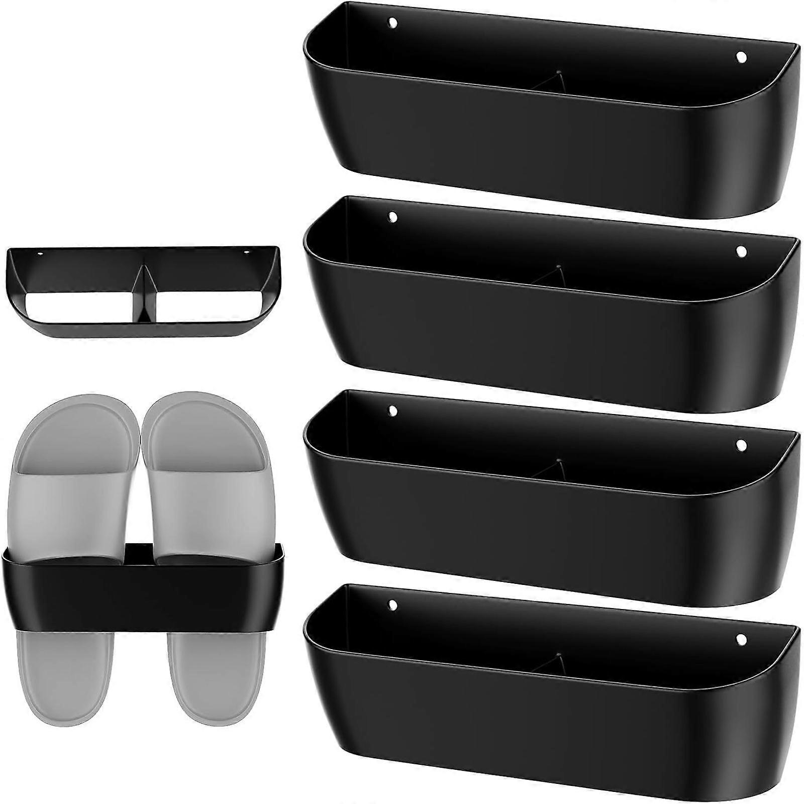 Double Installation Shoe Wall Rack Space Saving Solution For Apartments Features Nonslip Edges And 10kg Load Capacity Multicolor