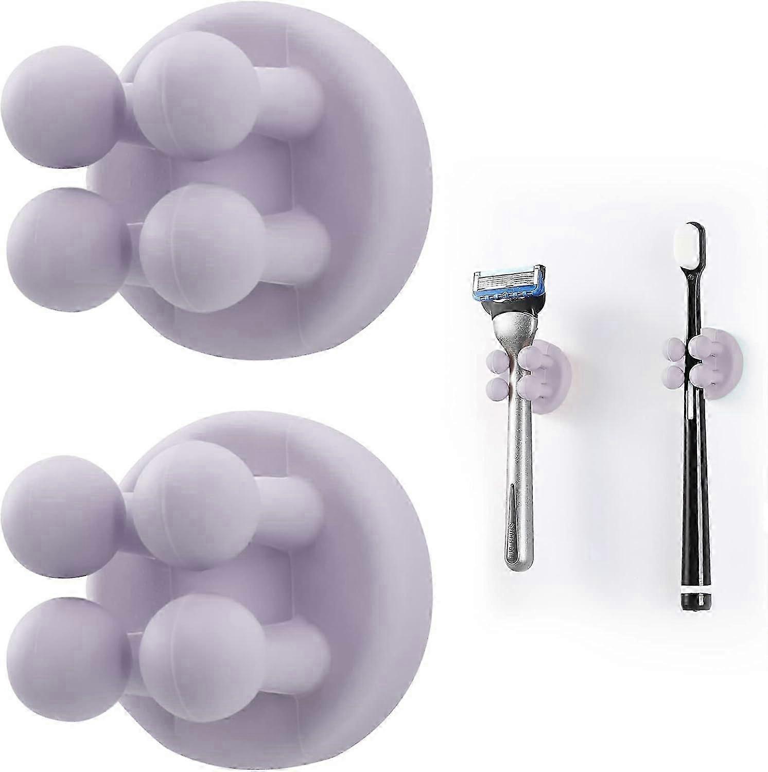 Silicone Toothbrush Holders Self Adhesive Wall Hooks