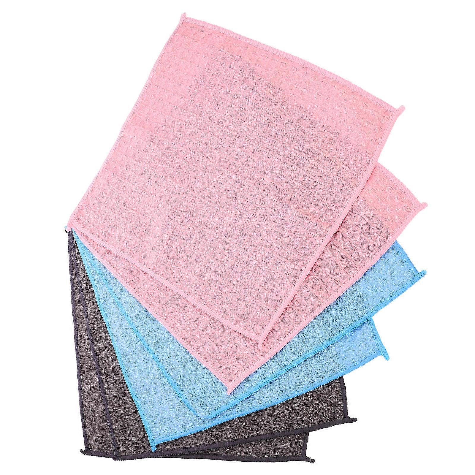 Kitchen Cleaning Dish Towels Assorted Color Oil-Resistant 6Pack