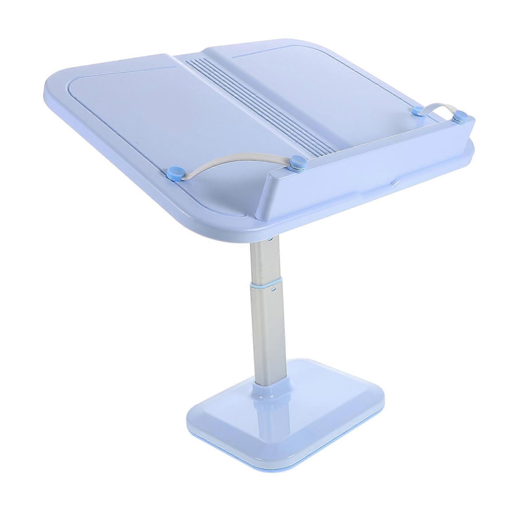 Music Sheet Stand Adjustable for Books and Documents, Sky Blue, Perfect for Cookbooks and Reading, Versatile Book Holder