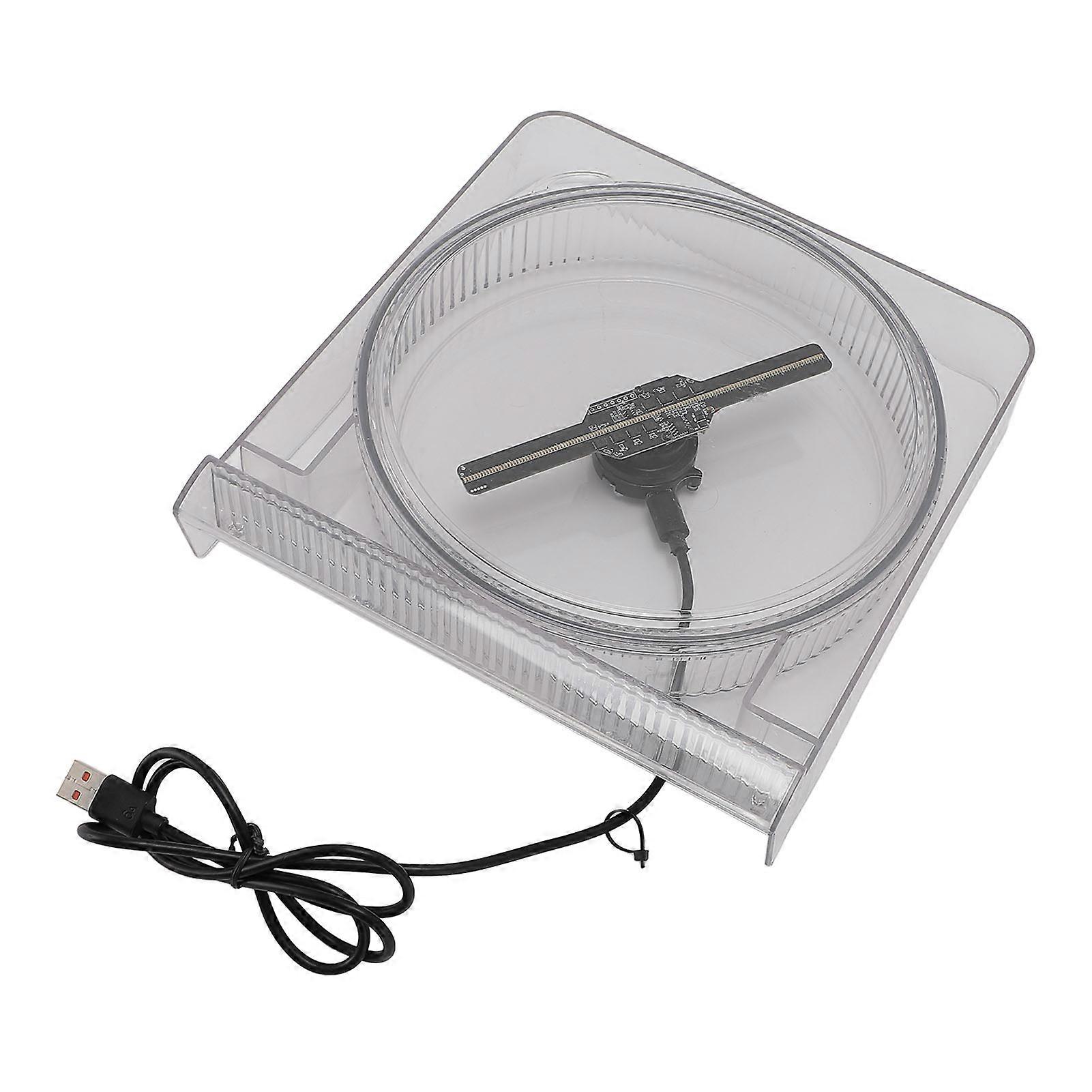 14cm 3D Hologram Fan LED Display 2000x128 App Control 7W