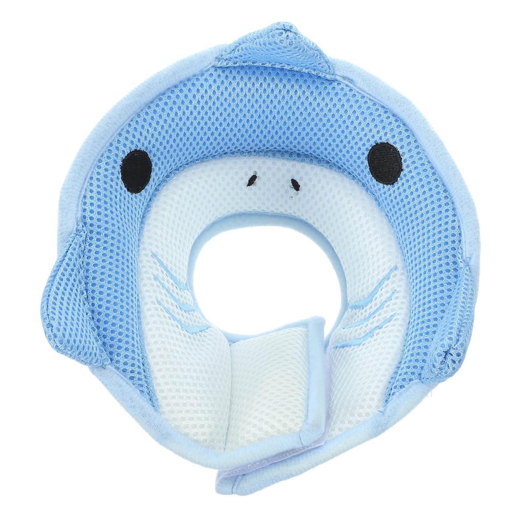 Cat recovery collar, adjustable protective collar for cats, soft and breathable, prevents licking and scratching.