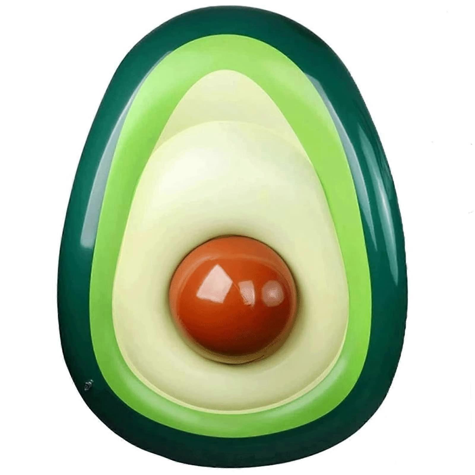 Inflatable Swimming Ring Avocado Shape Blue Inflatable Air Mattress with Hand Pump Inflatable Float Lounge for Adults Ergonomic