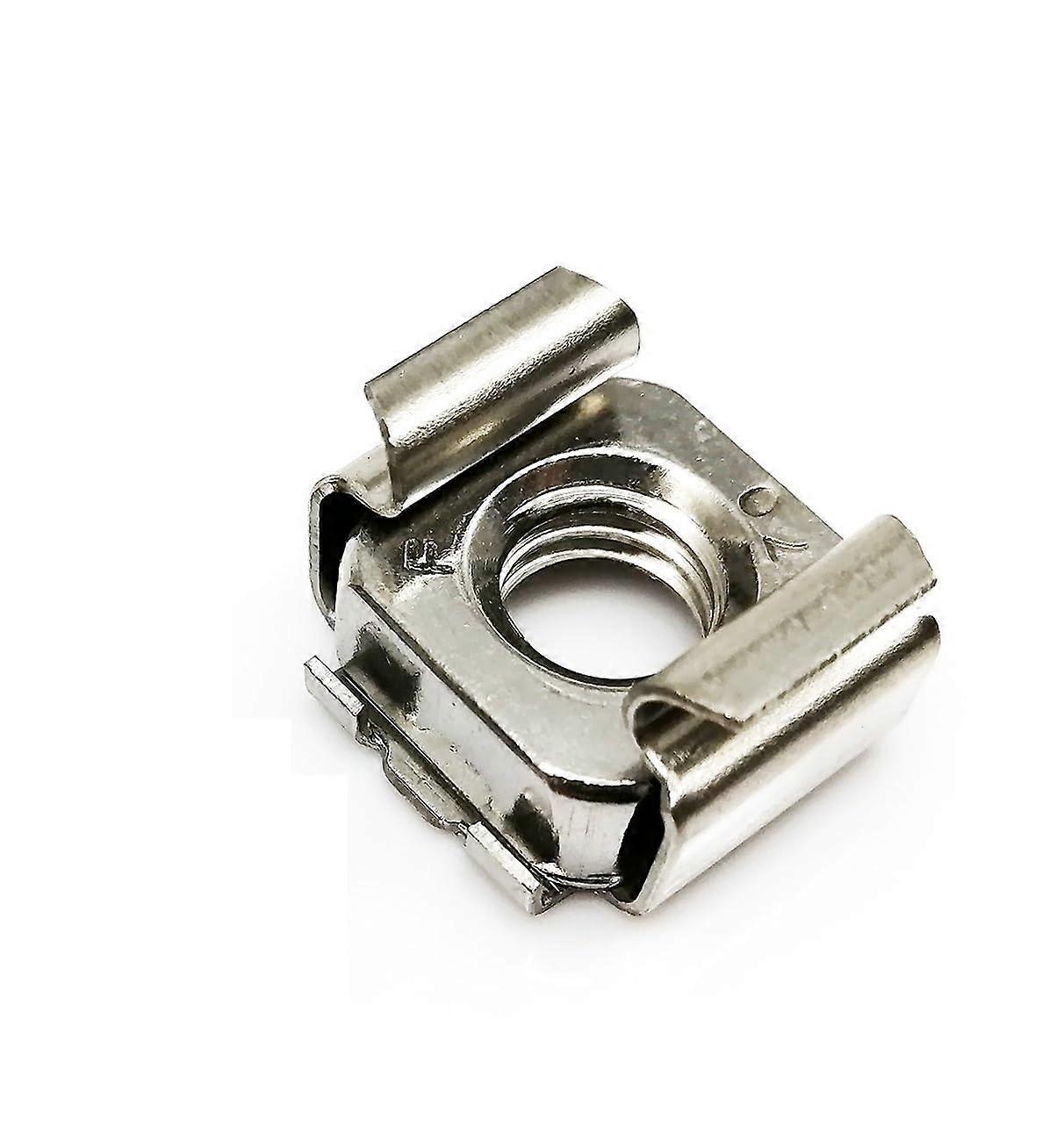 M4 M5 M6 M8 M10 M12 A2-70 304 Stainless Steel Square Elastic Rack Mount Shelf Clip Floating Cage Nut, 1pc M12 Size