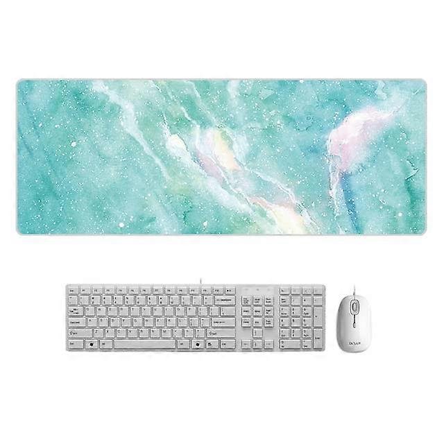 80 x 30 cm Marble Desk Pad Mouse Pad Gamer Waterproof Kawaii Desk Pad Computer Keyboard Table Decoration