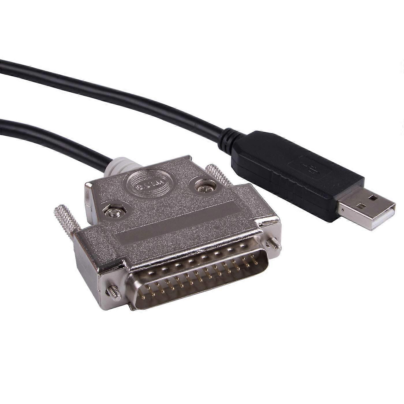USB to DB25 RS232 Serial Adapter Converter Cable Null
