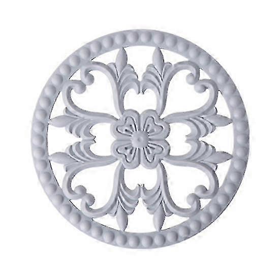 Round Non-Slip Resistance Table Mat with Hanging Flower Design - Heat-Resistant Hollow Pot Holder for Enhanced Protection and Style