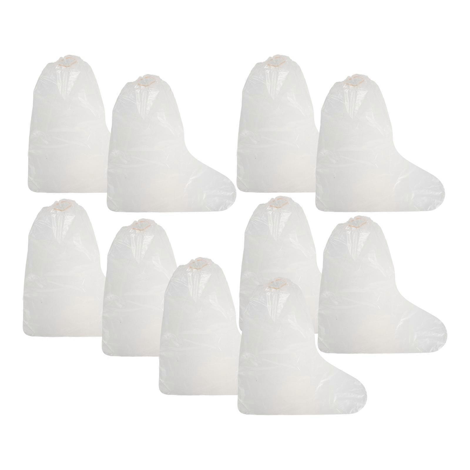 10pcs Shoe Covers for Rain Portable and Convenient Overshoe Booties Sneaker Covers Plastic Rain Shoe Covers
