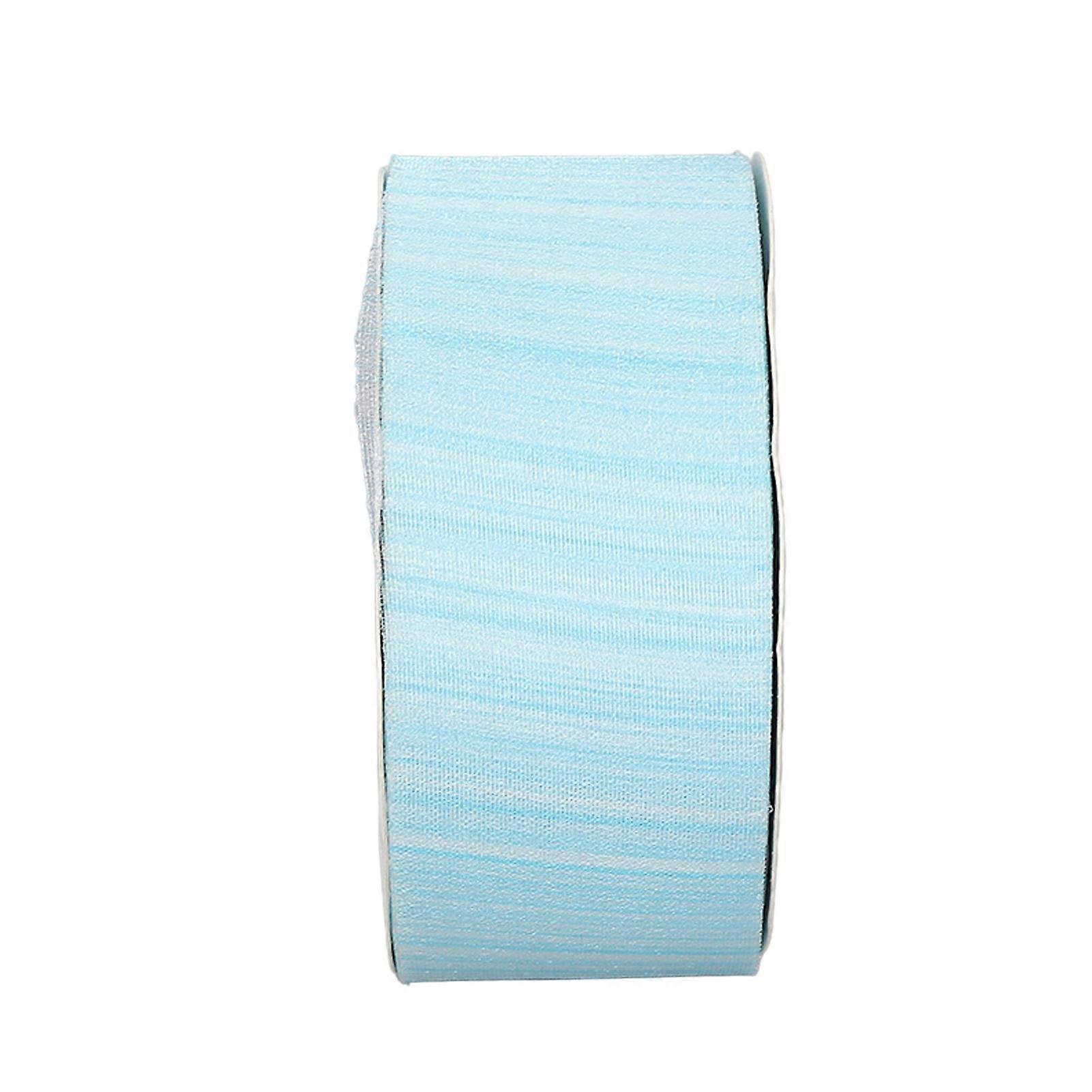 40mm Exquisite Organza Ribbon Decorative Ribbon DIY Sheer Chiffon Wrapping RibbonLight Blue