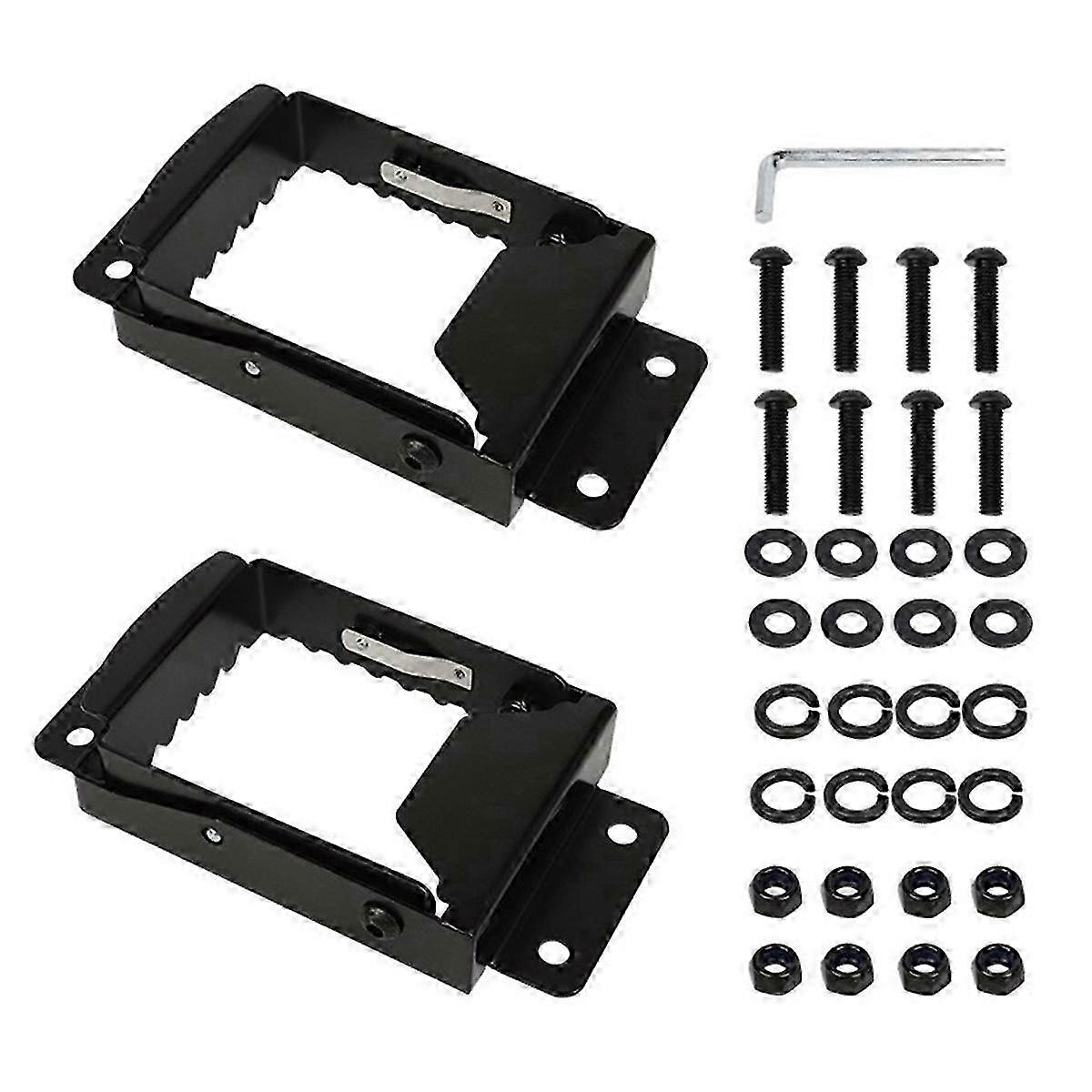 universal atv foot rest with 4 anti-slip pegs for rear passenger