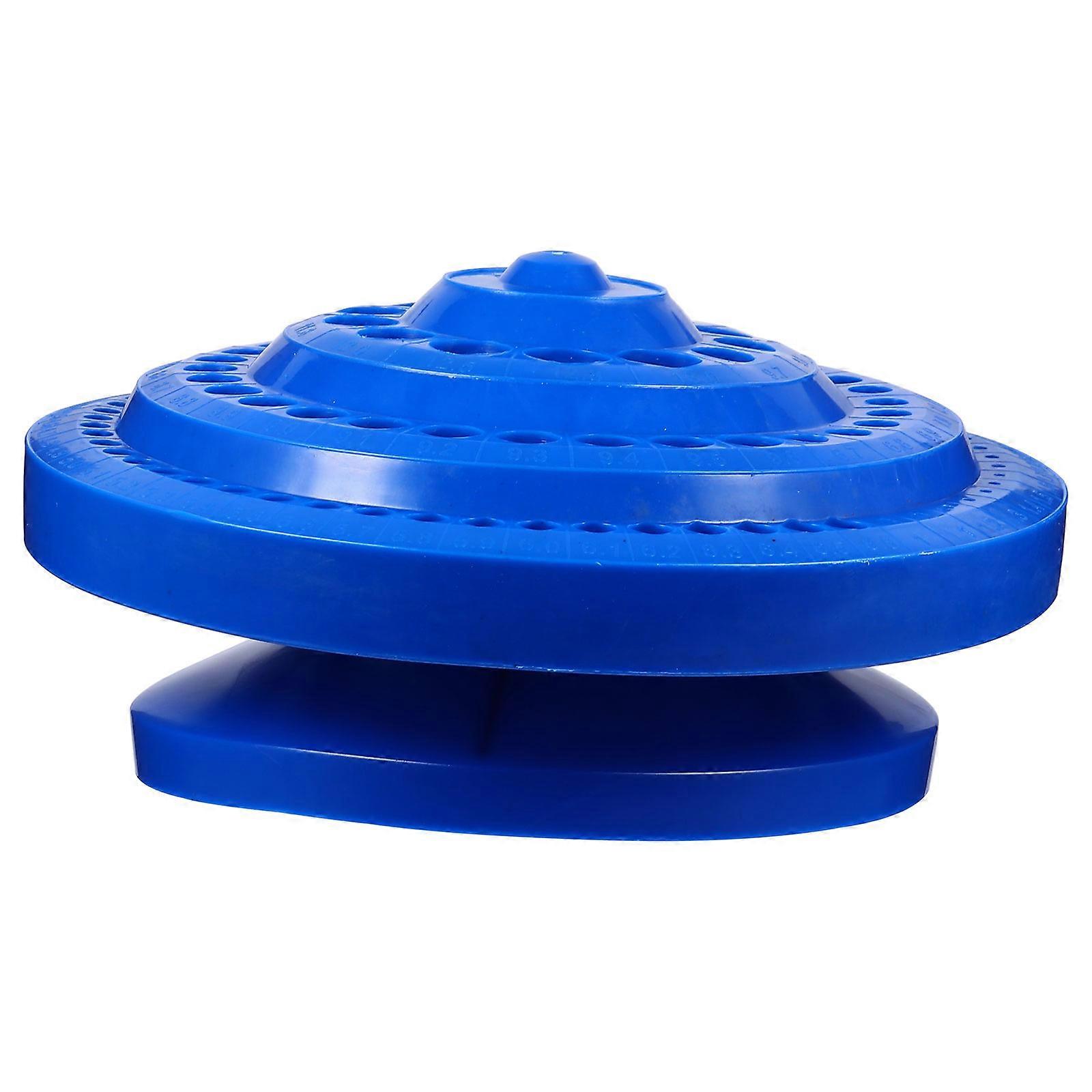 Blue Plastic Craft Tool Holder for Home Use with Clear Organization and Durable Quality 360 Degree Rotatable
