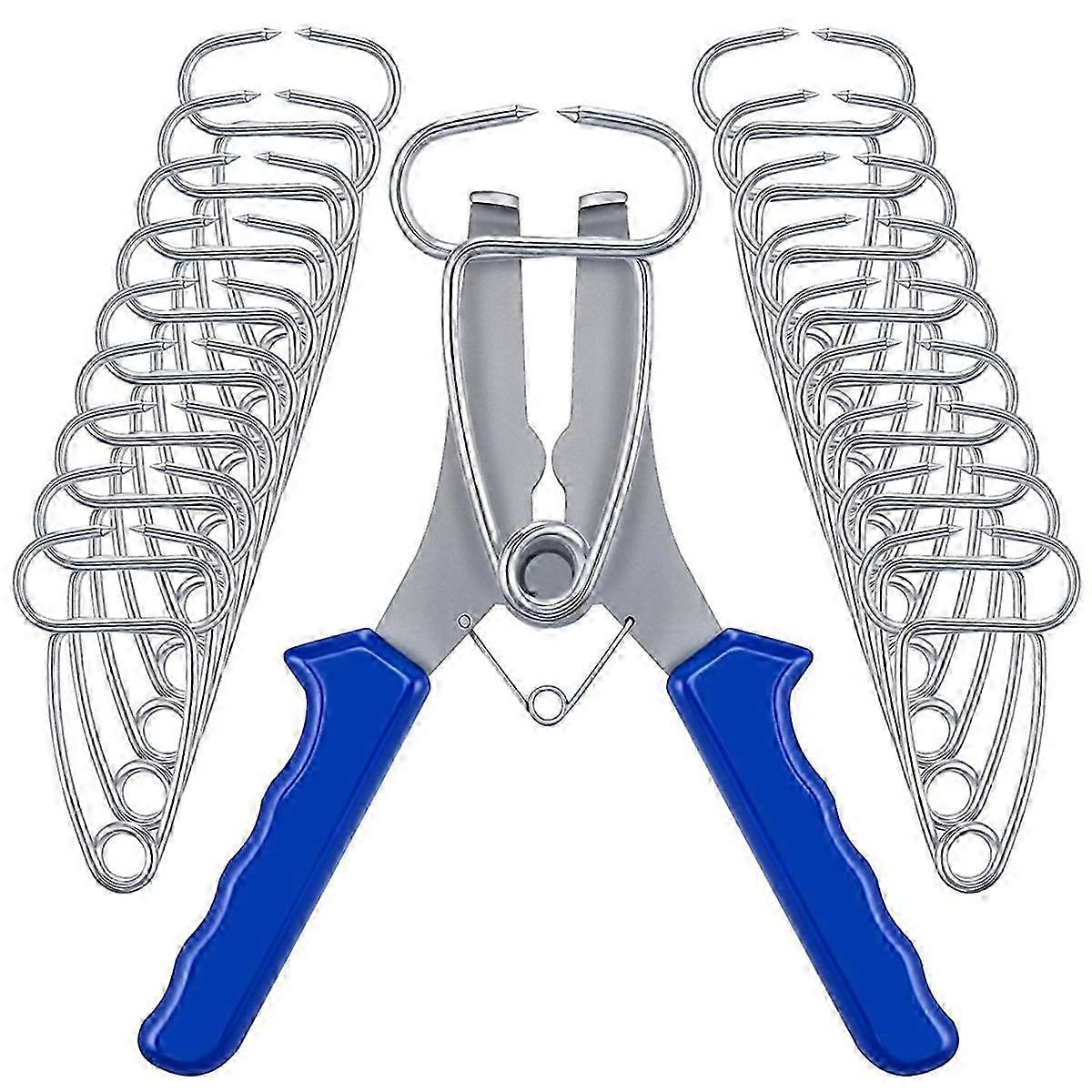 Miter Spring Clamps Kit 20 with Loaded Pliers