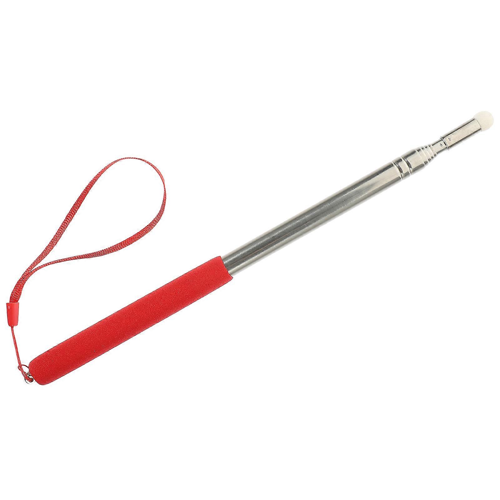 Classroom Pointer Teachers Pointer Stick Portable Teacher Pointer Red Cylindrical Shape Writing Marking 1Pcs