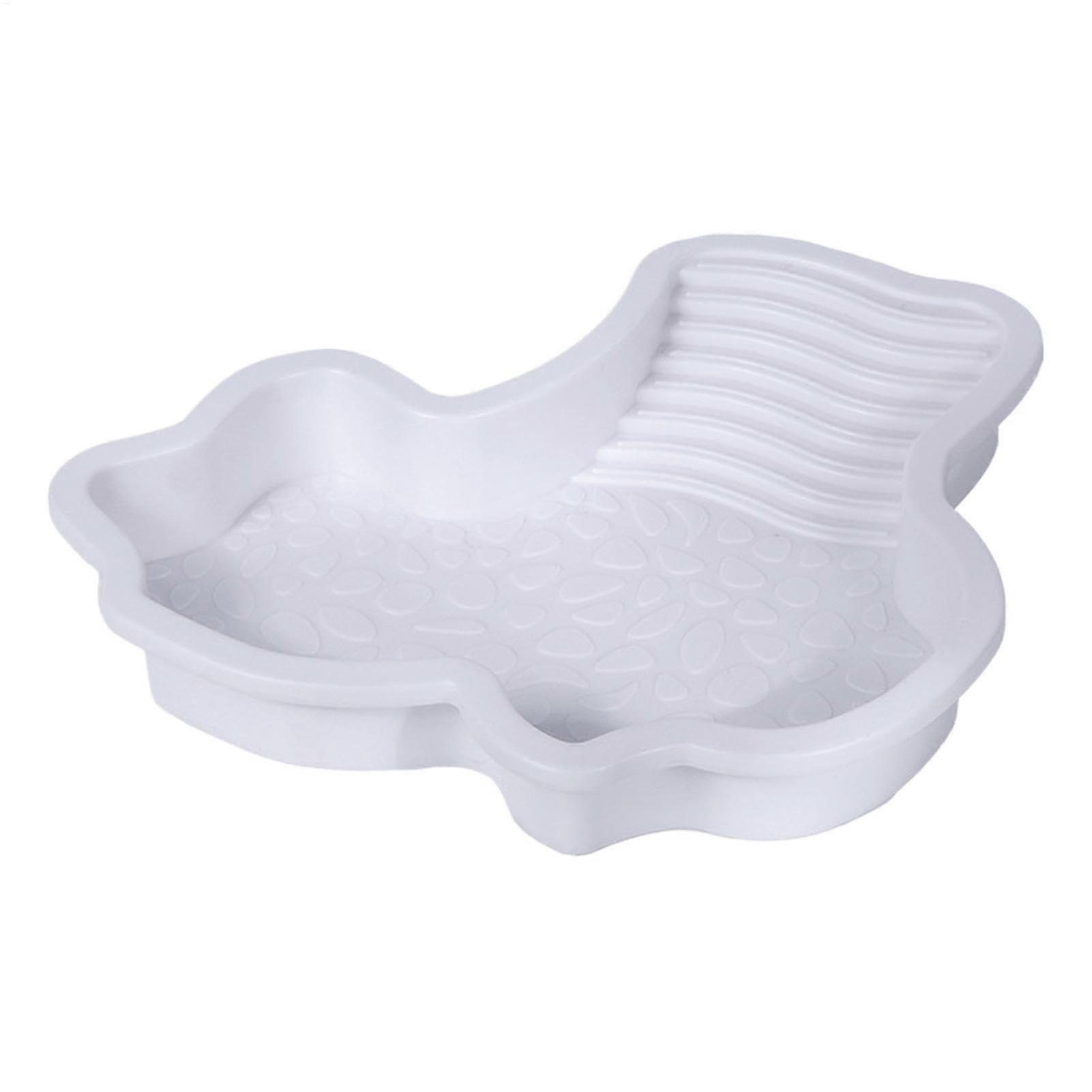 Turtle Reptile Water Pot with Ladder for Bearded Dragons, Frogs, Turtles, and Geckos - Durable Aquarium Ornament