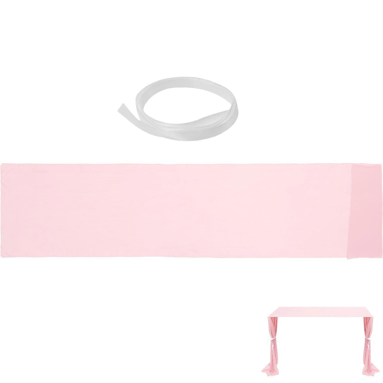 Party Table Runner Decorative Tablecloth For Weddings Home Users Rectangular Shape Pink 1Pcs