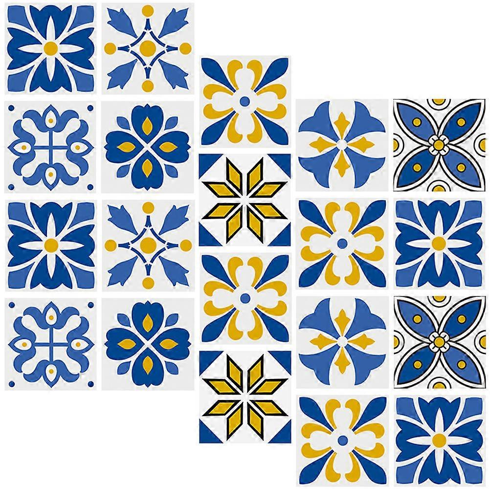Decorative Tile Decals Nordic Style Kitchen Bedroom Bathroom Wear Resistance 20Pack