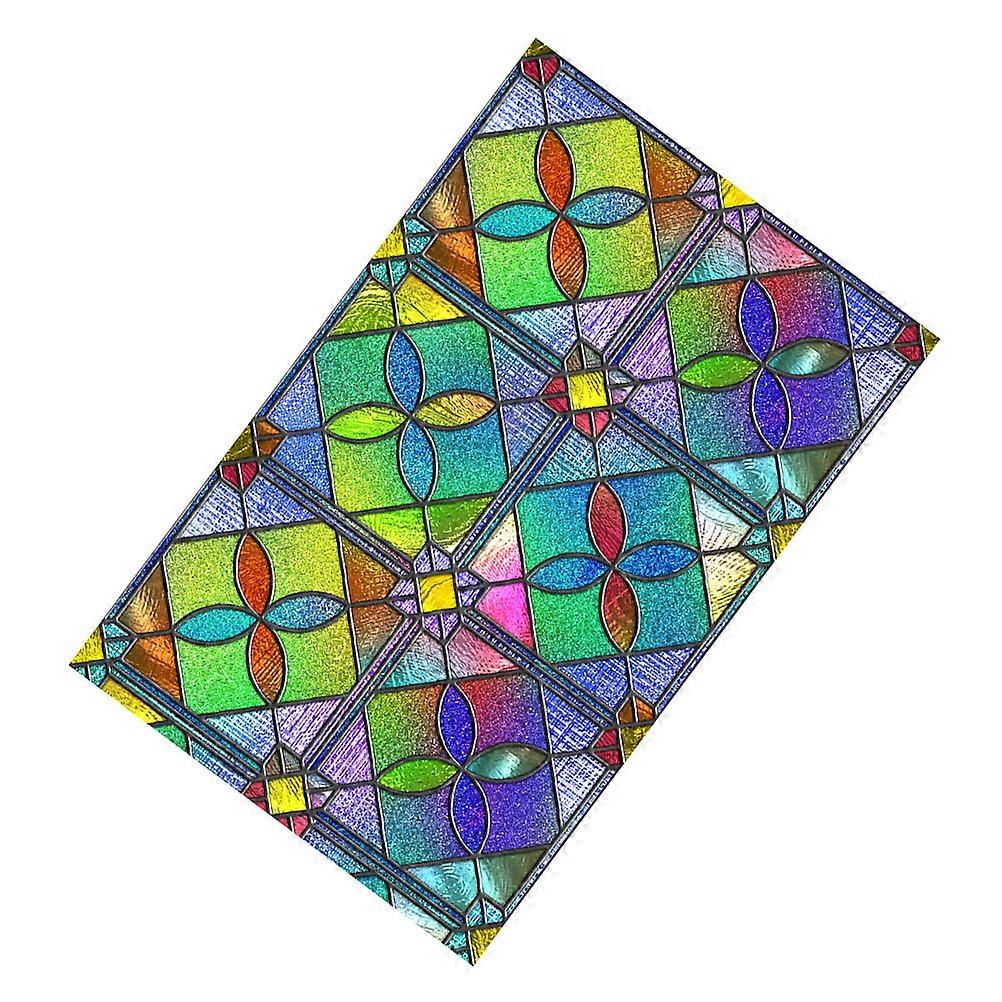 Privacy Protection Window Film Static Cling Glass Decal Rectangle Style For Office Privacy PVC Material 1Pcs