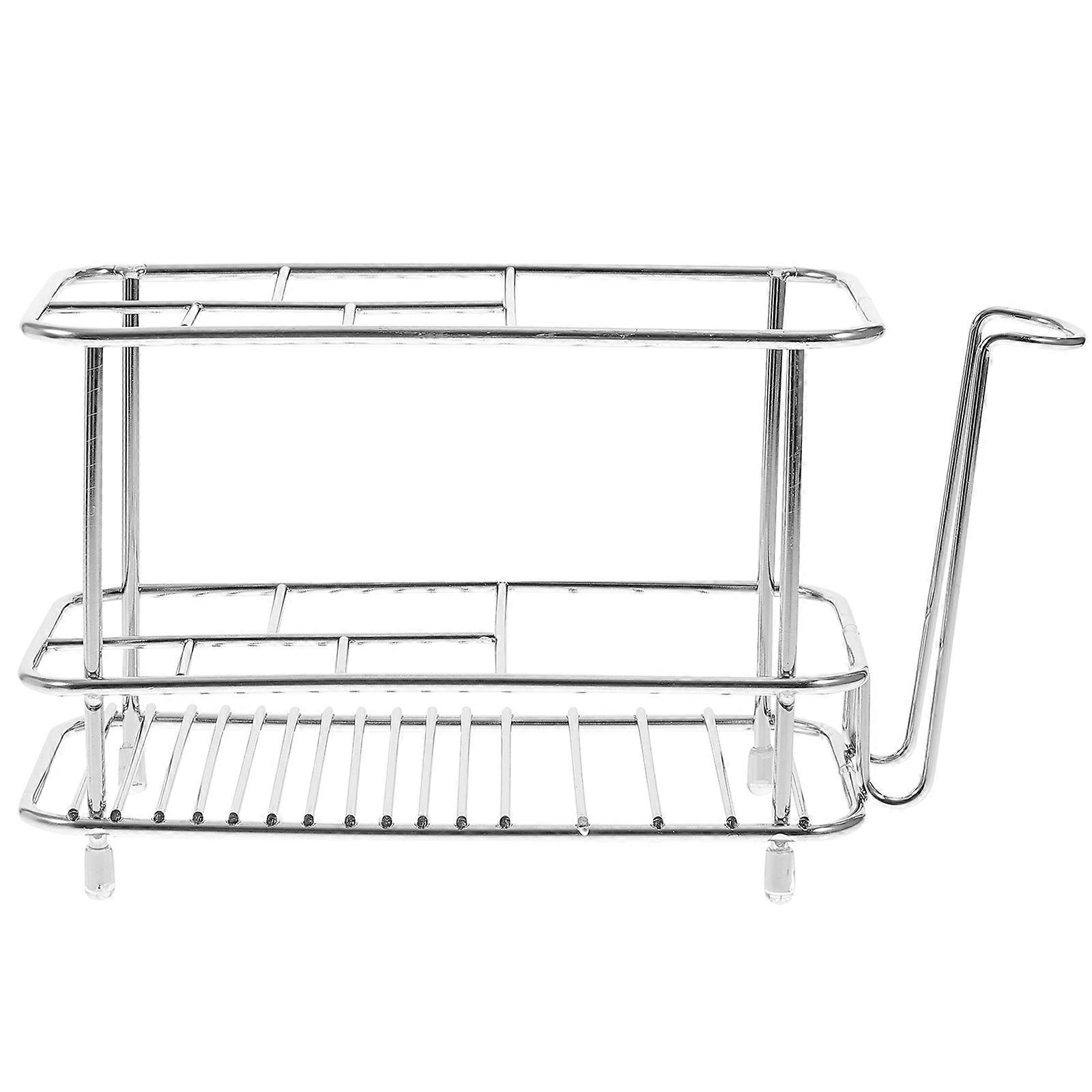 Stainless Steel Holder for Bathroom Storage Rack Table Shower Organizer Sufficient Storage Rectangular Shape 1Pack