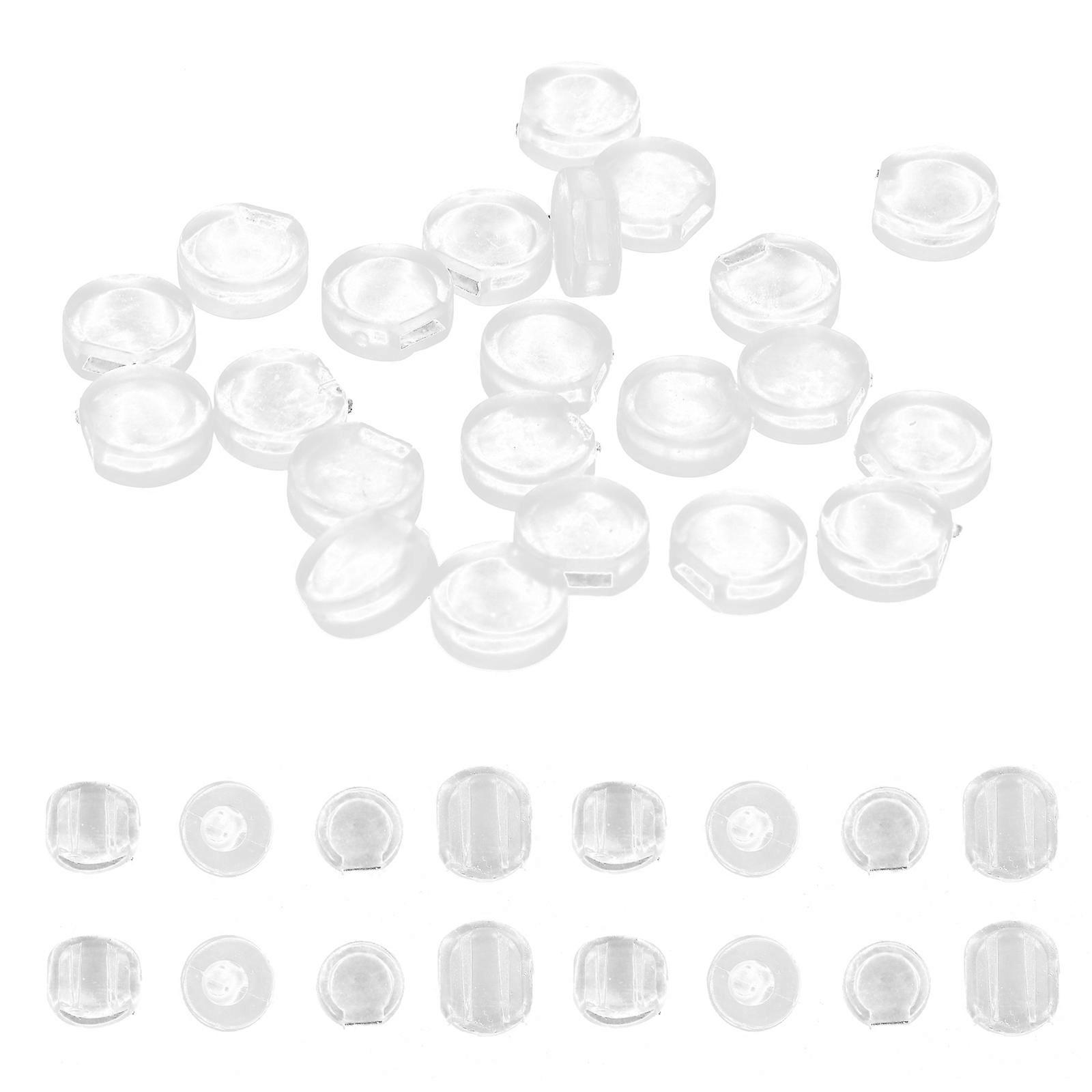 Ear Clip Pad Transparent Earring Backs for Comfortable Wear 100Pcs