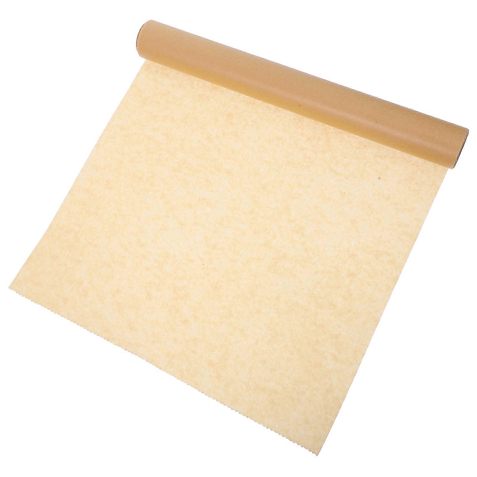 Brown Parchment Paper Roll for Home Baking Safe Nonstick and Easy Cleanup Versatile Size 1 Roll