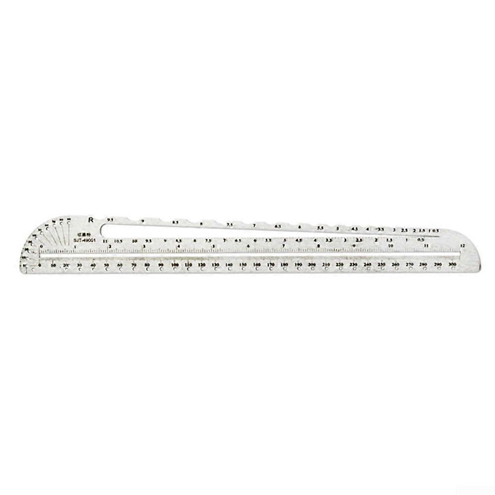 Stainless steel measuring ruler, an essential tool for students and professionals (Rruler, 300 mm).