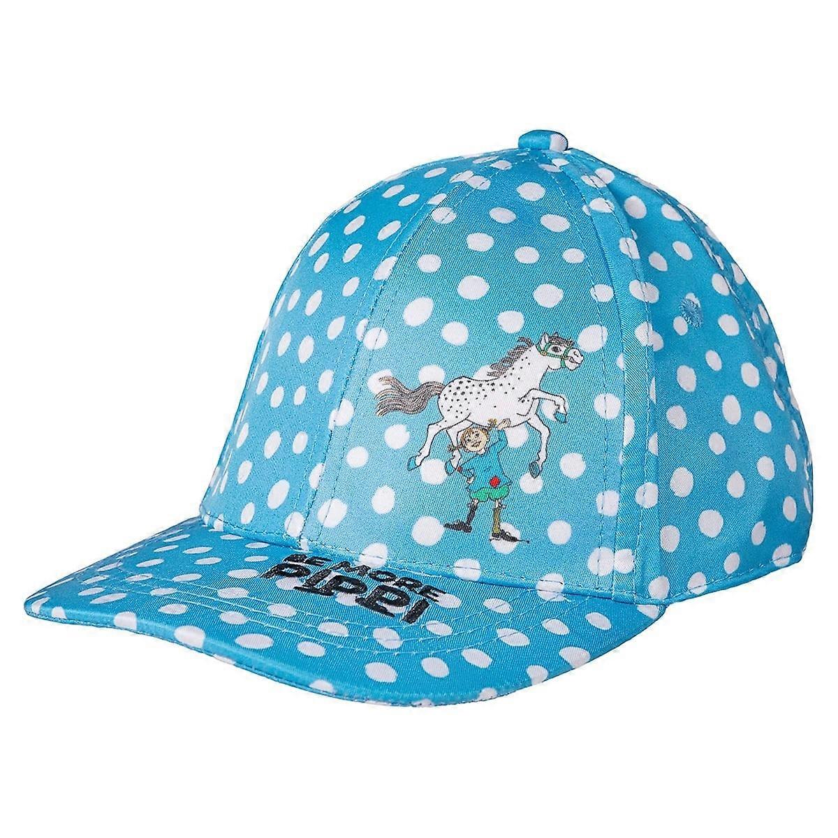 Pippi Langstrumpf Polka Dot Mütze hellblau