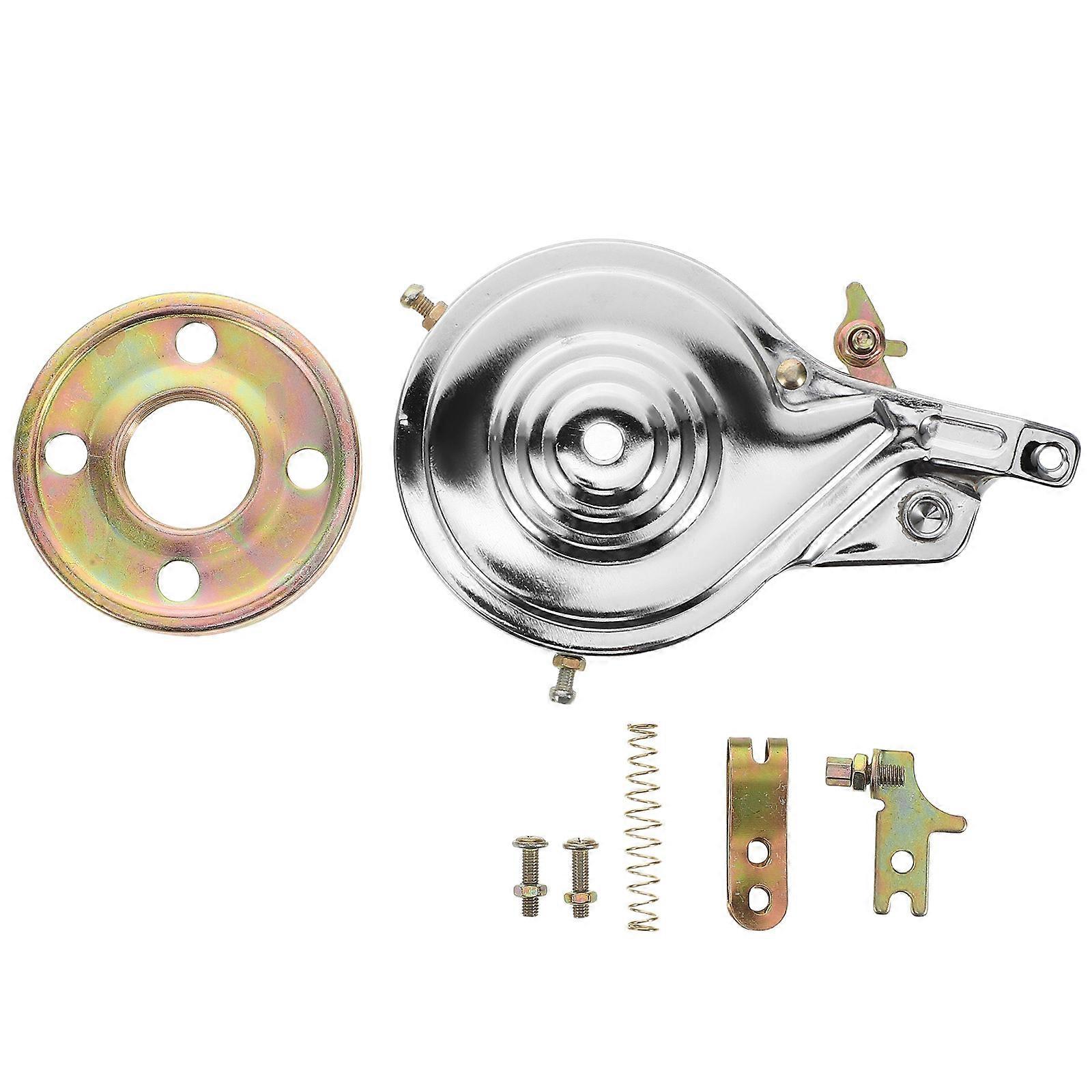 Drum Brake Kit with Metal Material for Safe Riding White Color Universal Size Fits Most Bikes 26 inch