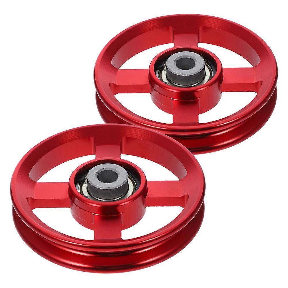 Bearing Pulley Wheel For Gym Aluminium Alloy Fitness Pulley Wheel For Cable Exercise Heavy Duty Athletes Use 2Set